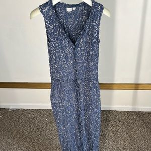 Blue/white maxi summer dress